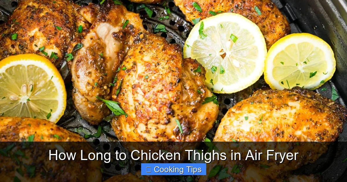 How Long to Chicken Thighs in Air Fryer