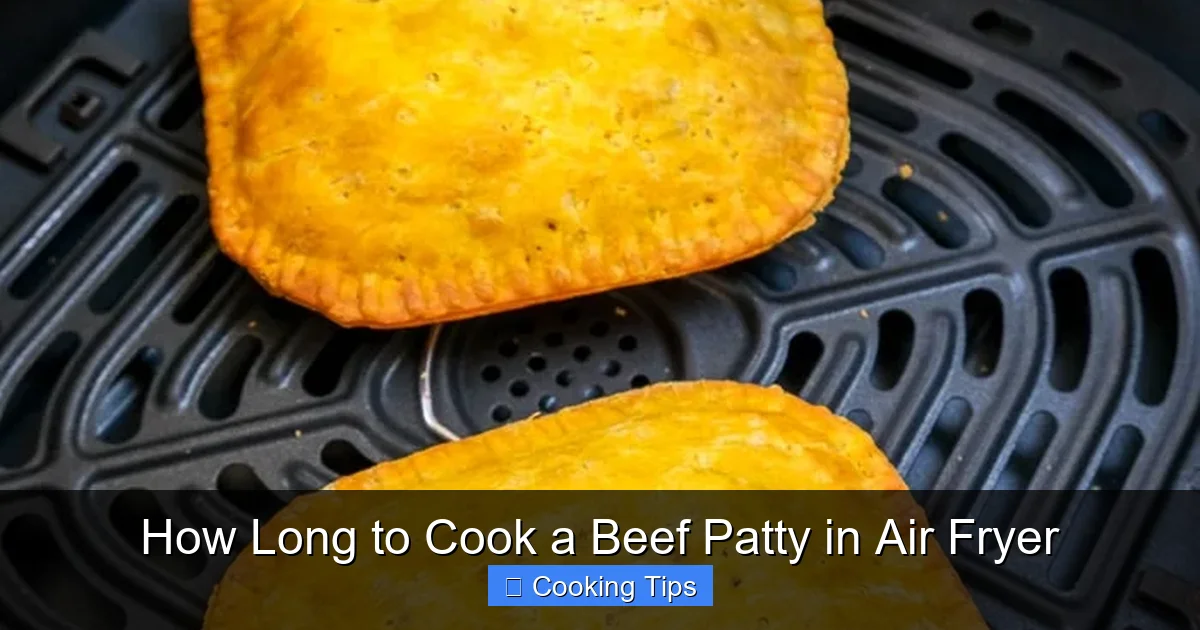 How Long to Cook a Beef Patty in Air Fryer