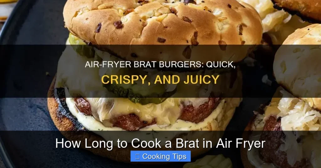 How Long to Cook a Brat in Air Fryer