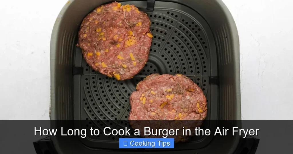 How Long to Cook a Burger in the Air Fryer