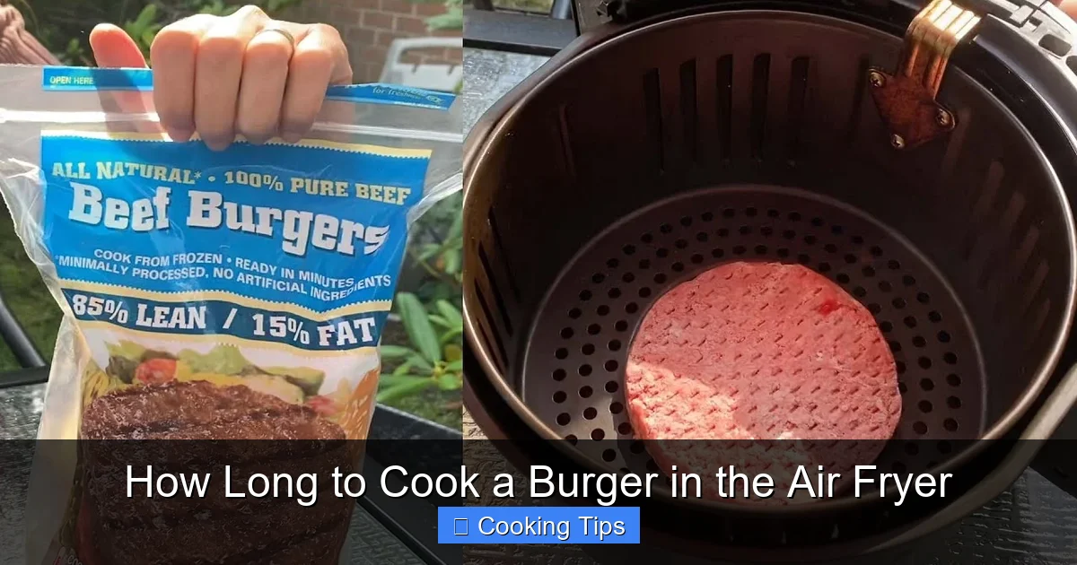 How Long to Cook a Burger in the Air Fryer