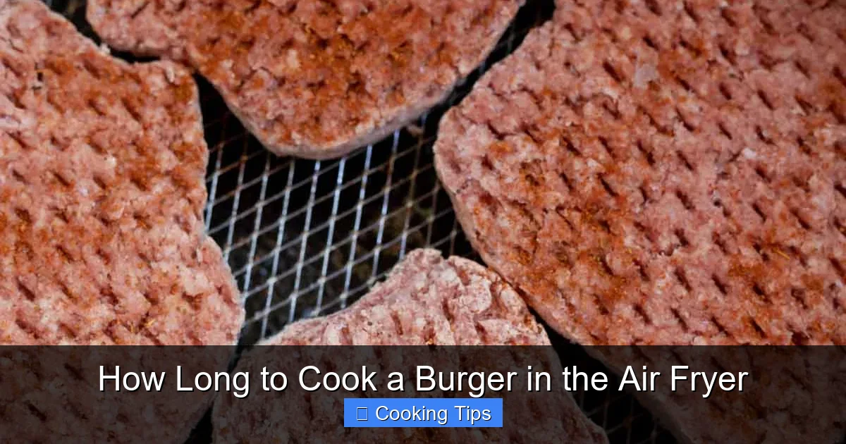 How Long to Cook a Burger in the Air Fryer