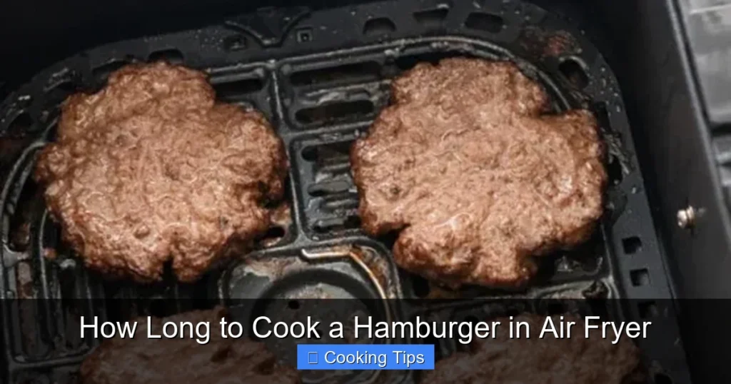 How Long to Cook a Hamburger in Air Fryer