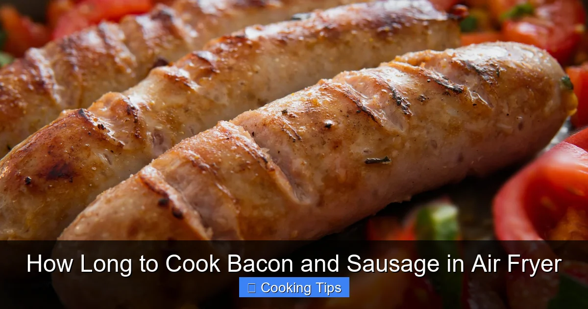 How Long to Cook Bacon and Sausage in Air Fryer