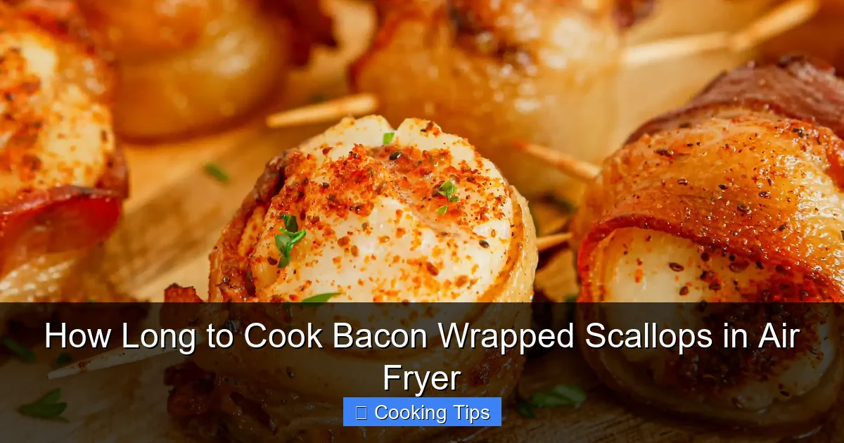 How Long to Cook Bacon Wrapped Scallops in Air Fryer