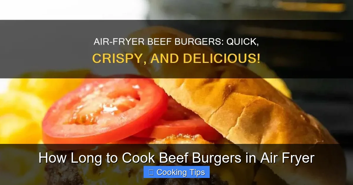 How Long to Cook Beef Burgers in Air Fryer
