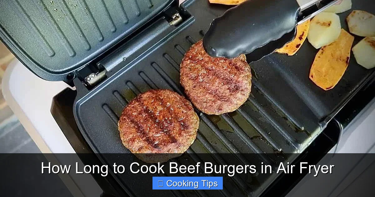 How Long to Cook Beef Burgers in Air Fryer