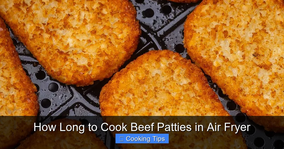 How Long to Cook Beef Patties in Air Fryer