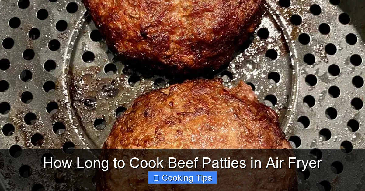 How Long to Cook Beef Patties in Air Fryer