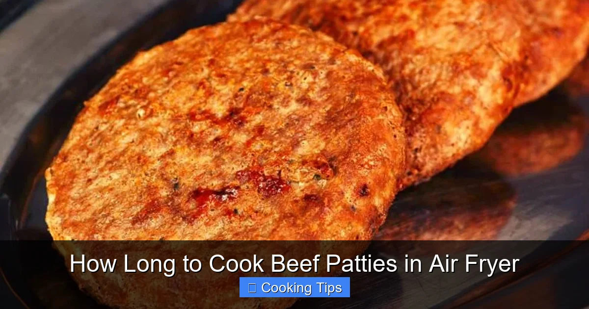 How Long to Cook Beef Patties in Air Fryer
