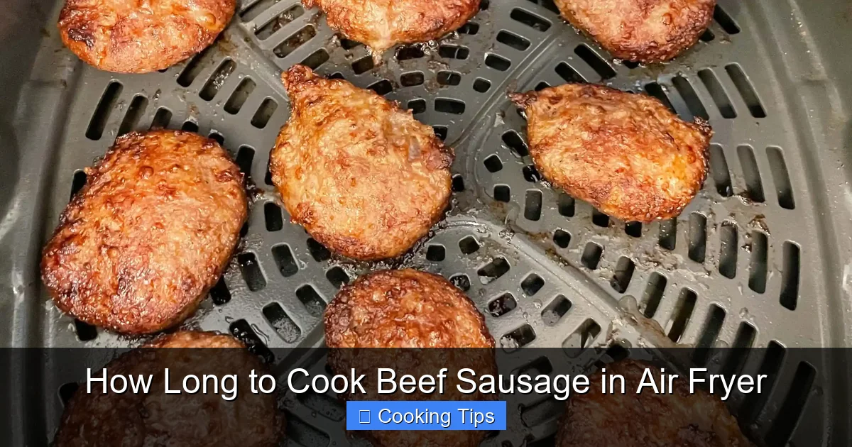 How Long to Cook Beef Sausage in Air Fryer