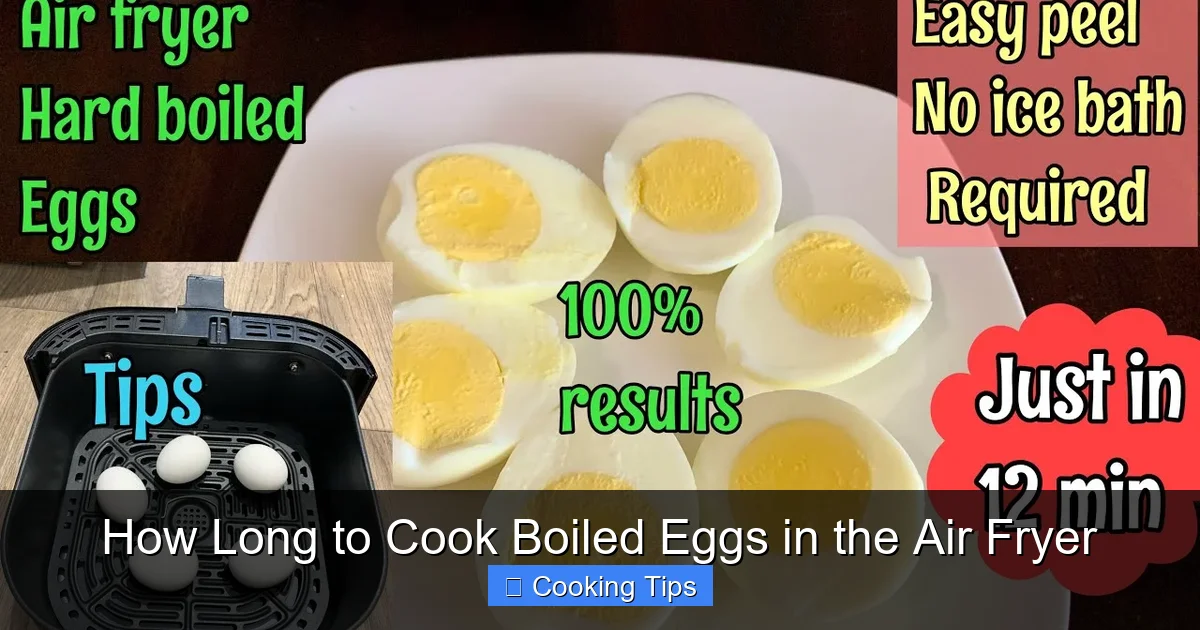 How Long to Cook Boiled Eggs in the Air Fryer