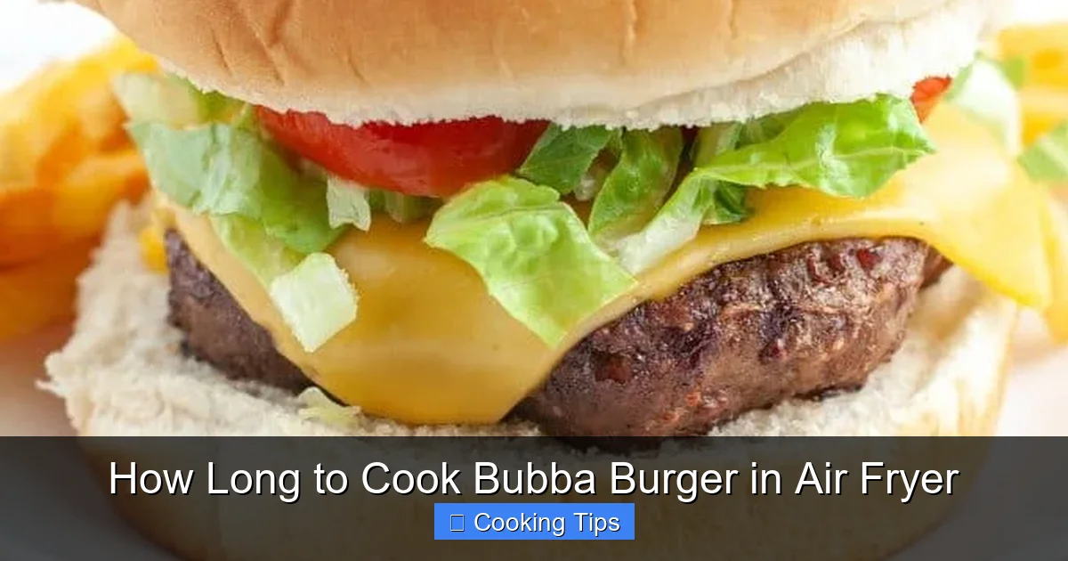 How Long to Cook Bubba Burger in Air Fryer