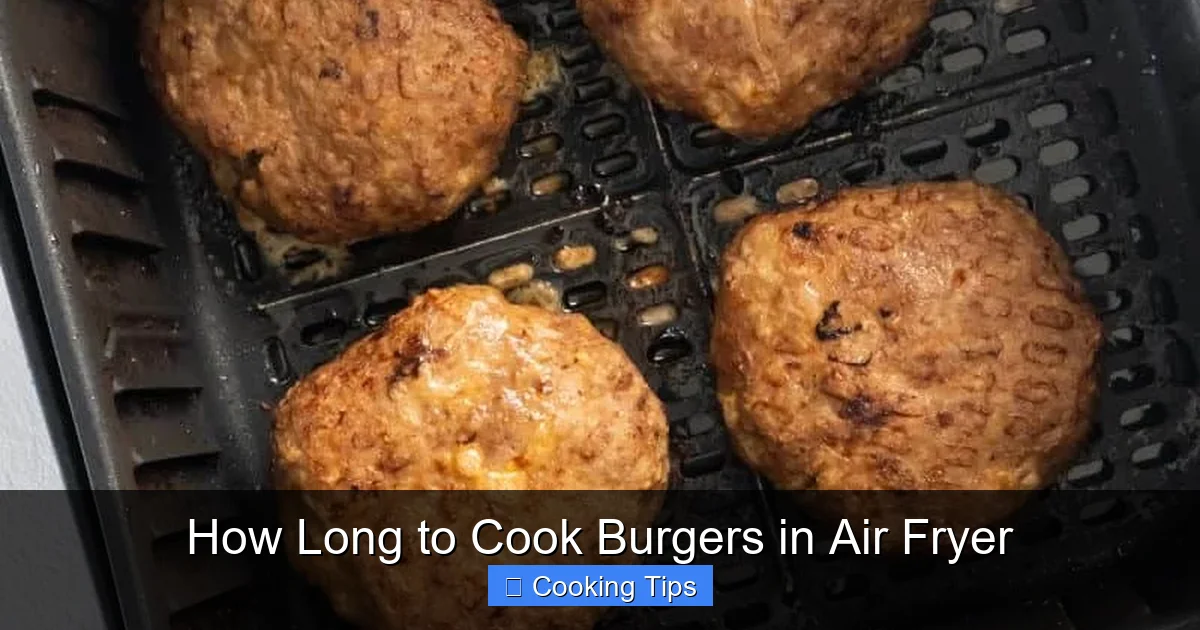 How Long to Cook Burgers in Air Fryer