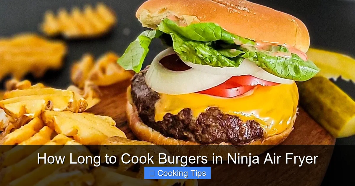 How Long to Cook Burgers in Ninja Air Fryer