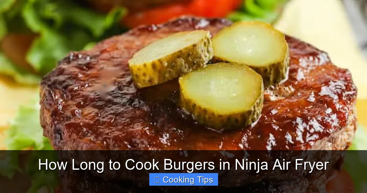 How Long to Cook Burgers in Ninja Air Fryer