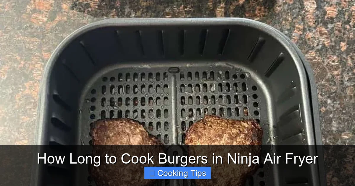 How Long to Cook Burgers in Ninja Air Fryer
