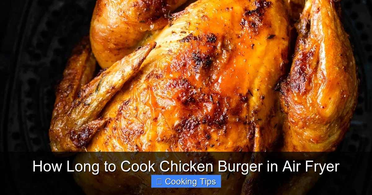 How Long to Cook Chicken Burger in Air Fryer