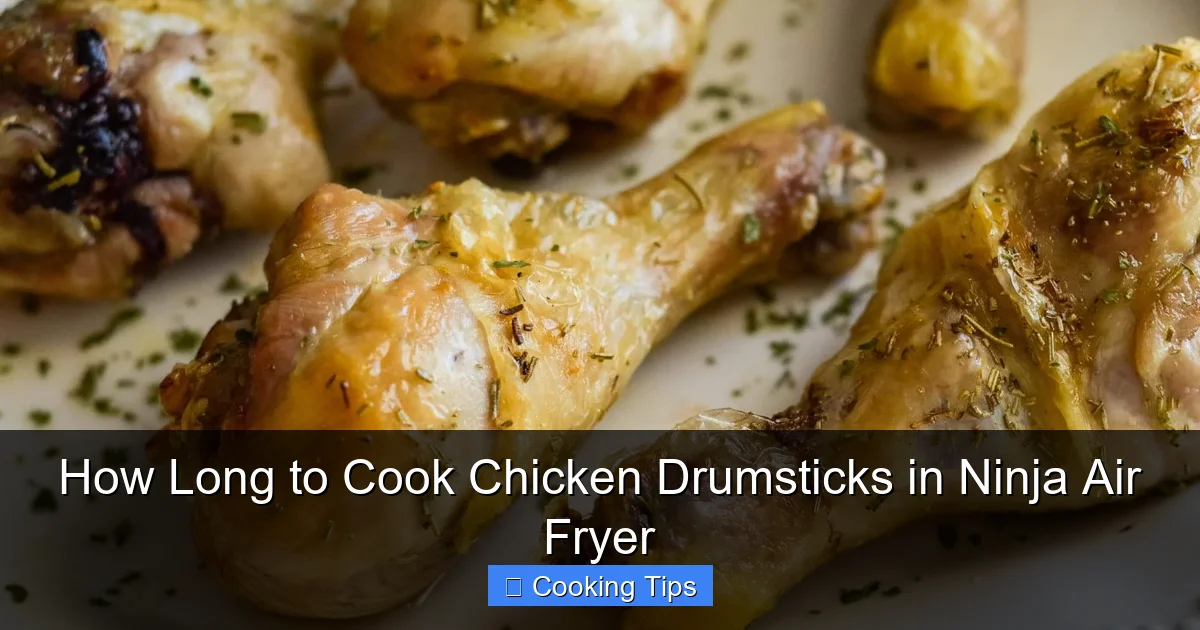 How Long to Cook Chicken Drumsticks in Ninja Air Fryer