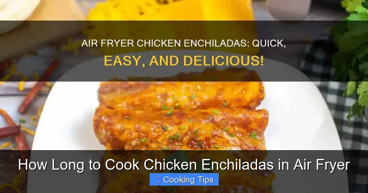 How Long to Cook Chicken Enchiladas in Air Fryer