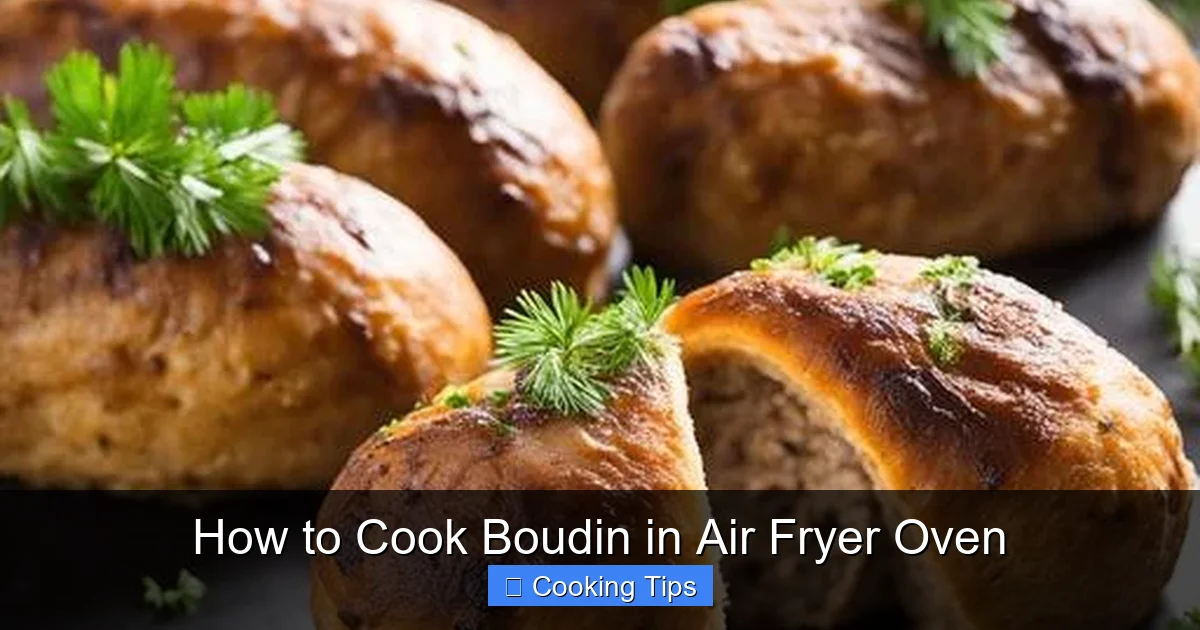 How to Cook Boudin in Air Fryer Oven