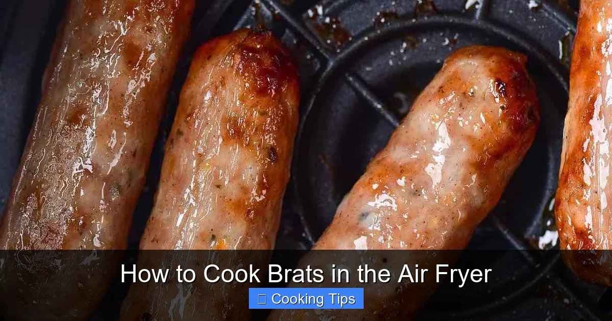 How to Cook Brats in the Air Fryer