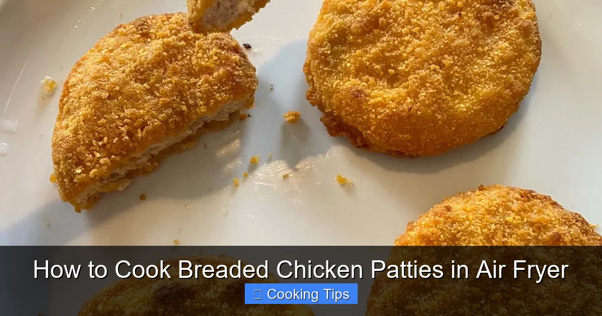 How to Cook Breaded Chicken Patties in Air Fryer