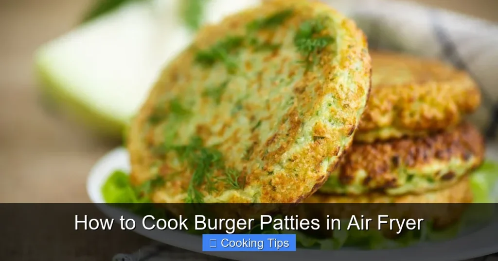 How to Cook Burger Patties in Air Fryer