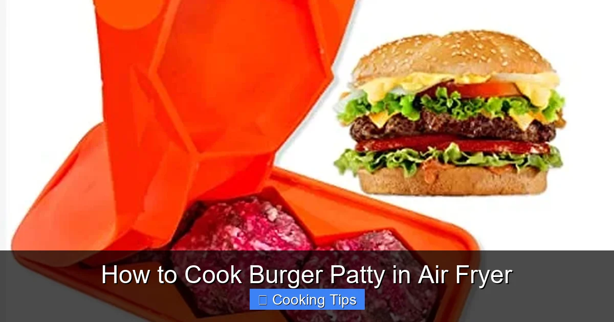 How to Cook Burger Patty in Air Fryer