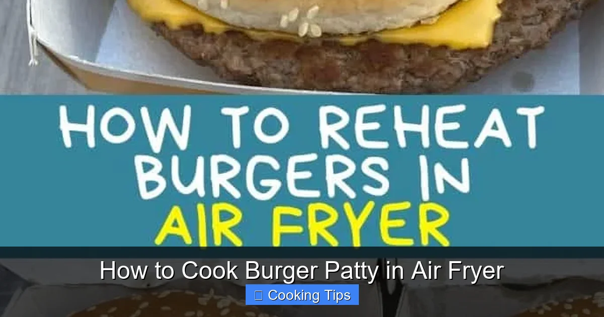 How to Cook Burger Patty in Air Fryer