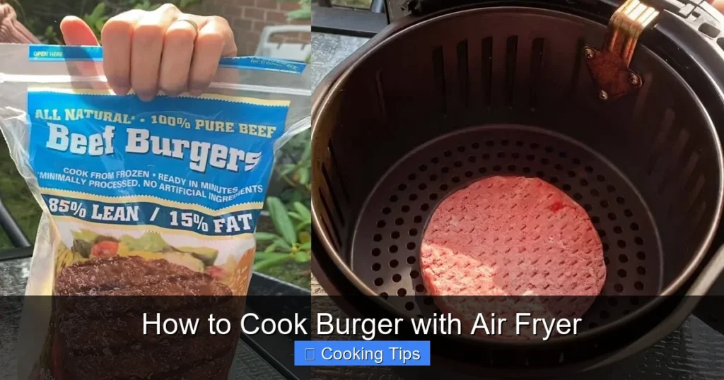 How to Cook Burger with Air Fryer