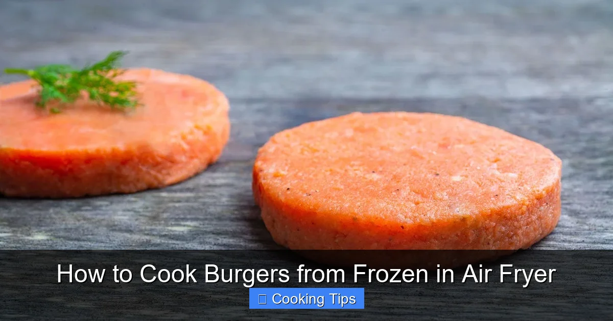 How to Cook Burgers from Frozen in Air Fryer