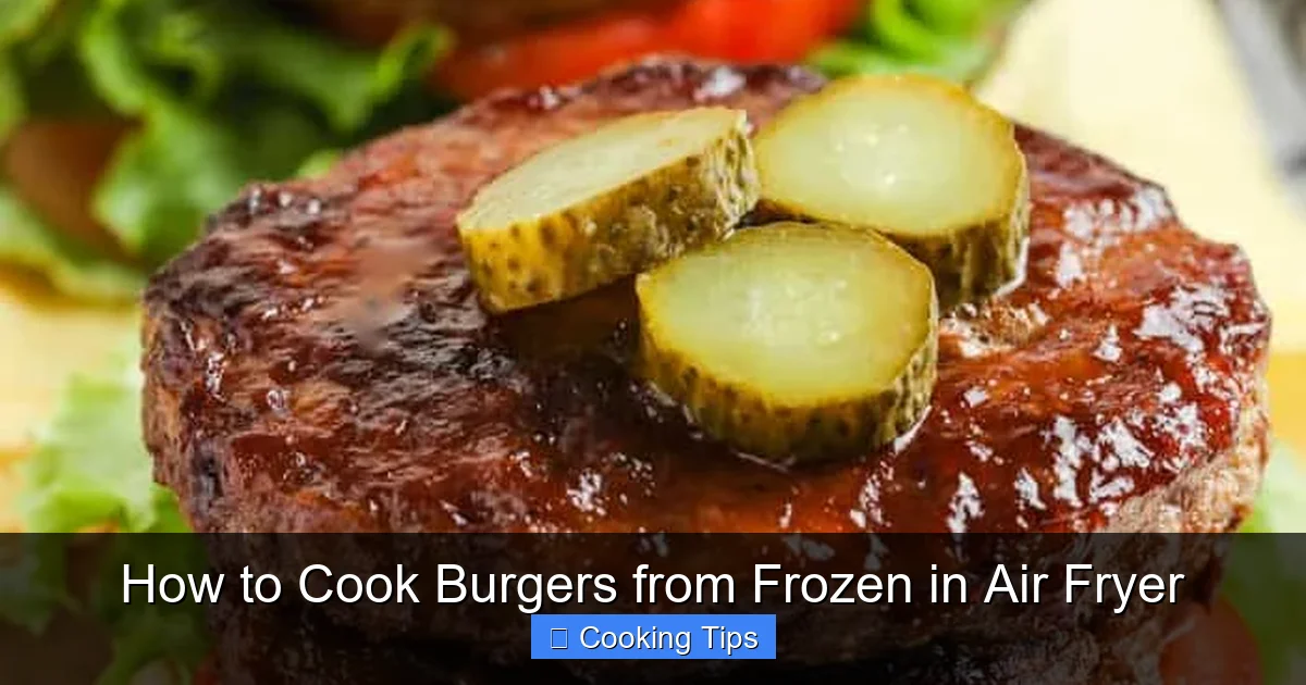 How to Cook Burgers from Frozen in Air Fryer