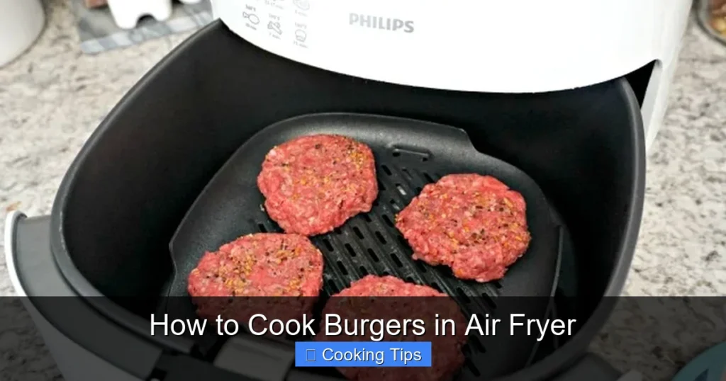 How to Cook Burgers in Air Fryer