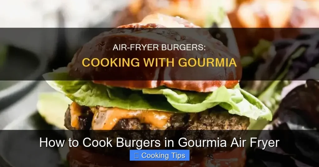 How to Cook Burgers in Gourmia Air Fryer