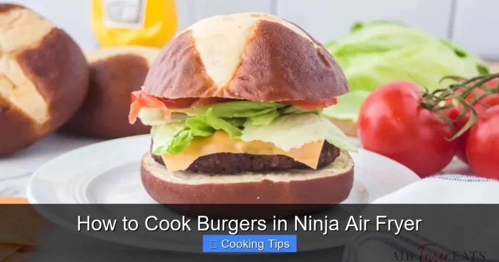 How to Cook Burgers in Ninja Air Fryer