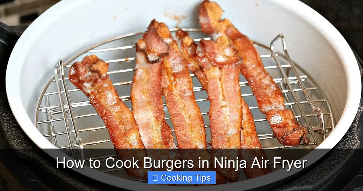 How to Cook Burgers in Ninja Air Fryer