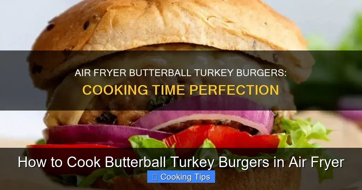 How to Cook Butterball Turkey Burgers in Air Fryer