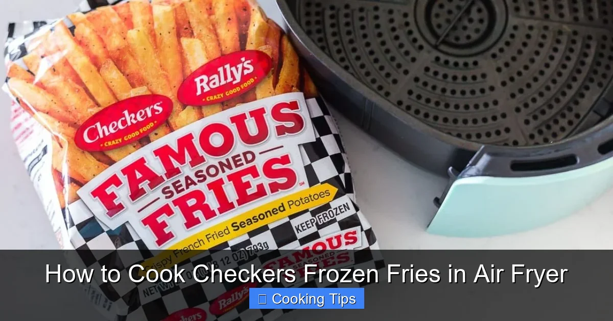 How to Cook Checkers Frozen Fries in Air Fryer