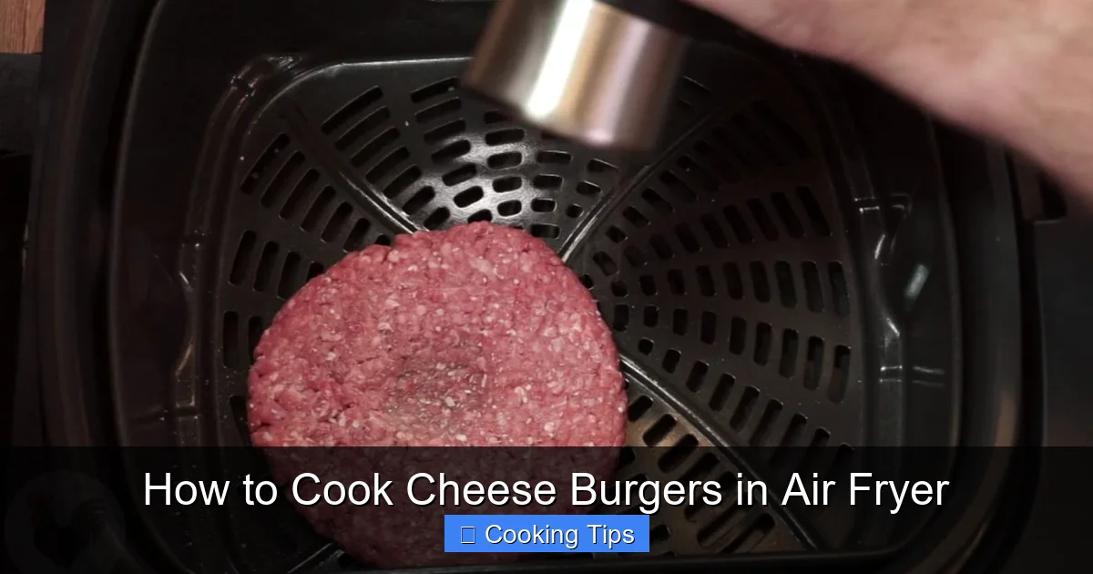 How to Cook Cheese Burgers in Air Fryer