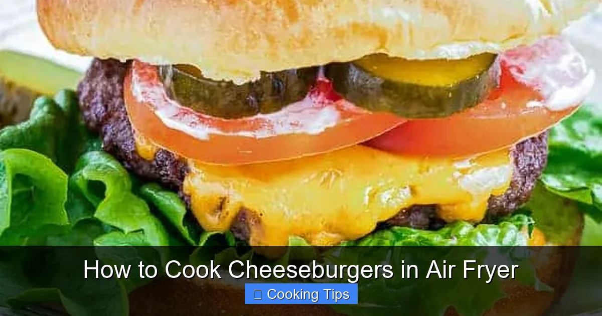 How to Cook Cheeseburgers in Air Fryer