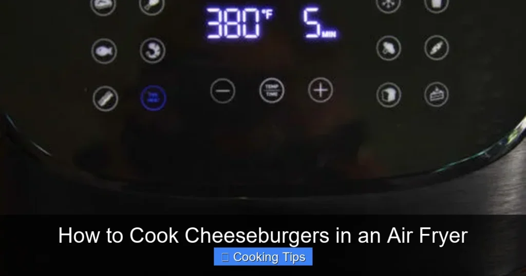 How to Cook Cheeseburgers in an Air Fryer