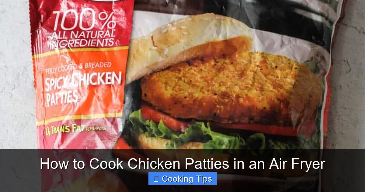 How to Cook Chicken Patties in an Air Fryer