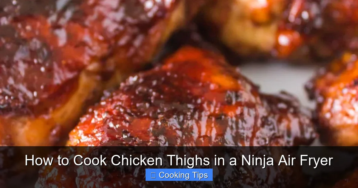 How to Cook Chicken Thighs in a Ninja Air Fryer