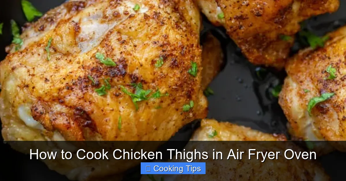 How to Cook Chicken Thighs in Air Fryer Oven