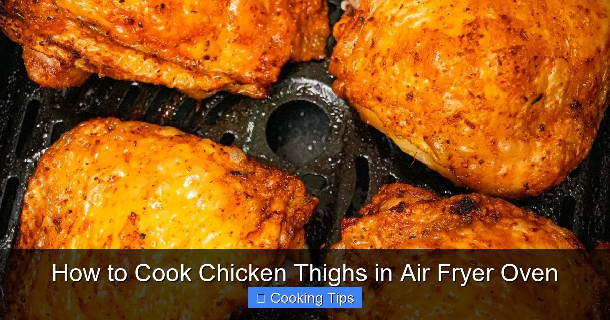 How to Cook Chicken Thighs in Air Fryer Oven