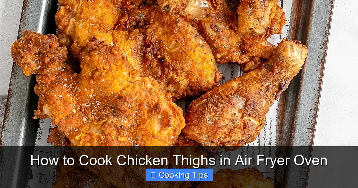 How to Cook Chicken Thighs in Air Fryer Oven