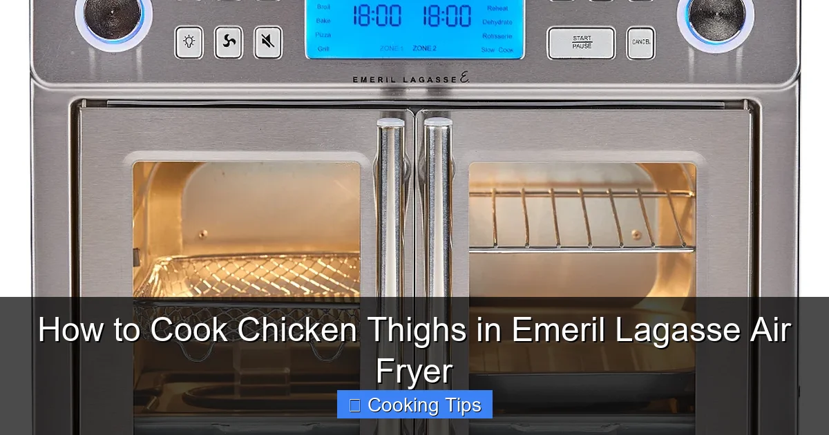 How to Cook Chicken Thighs in Emeril Lagasse Air Fryer