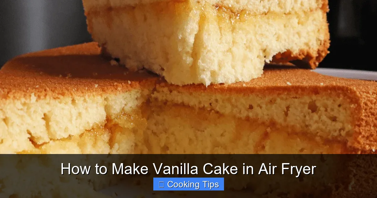 How to Make Vanilla Cake in Air Fryer