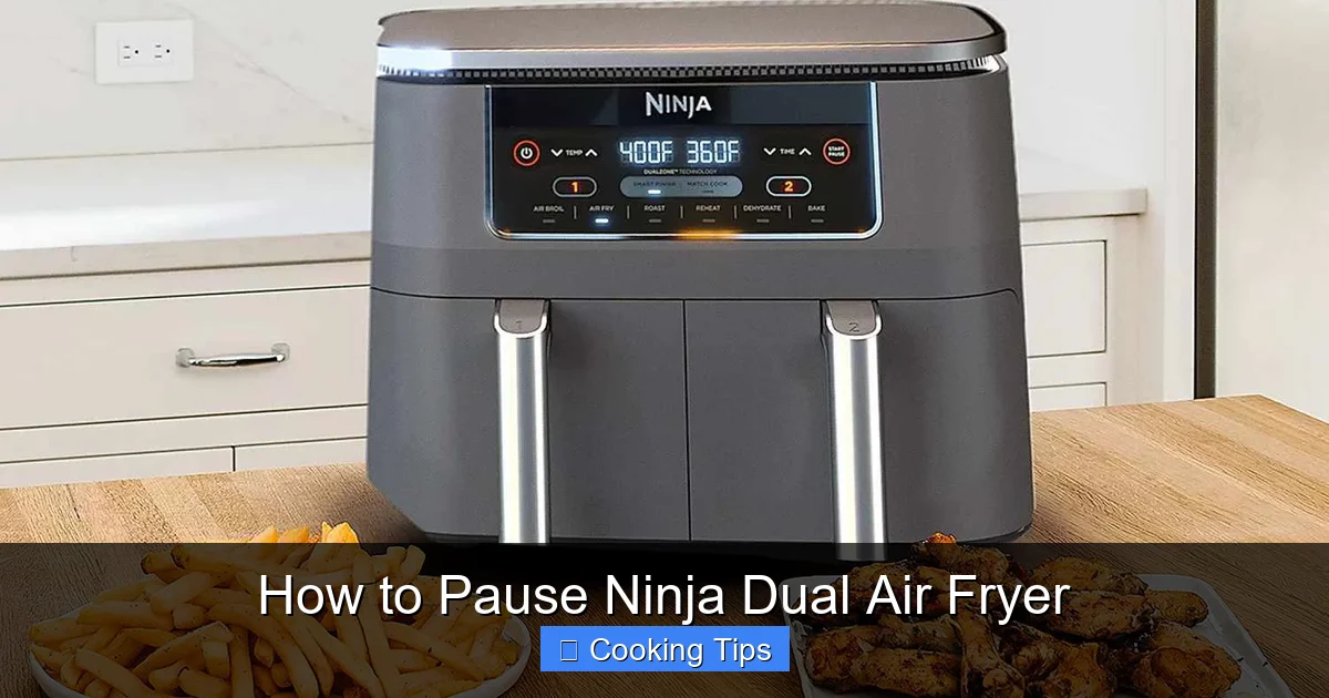 How to Pause Ninja Dual Air Fryer